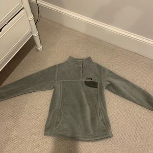 Grey Patagonia Synchilla Snapper Fleece